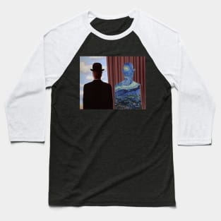 Magritte - Decalcomania / Van Gogh - Starry Night Baseball T-Shirt